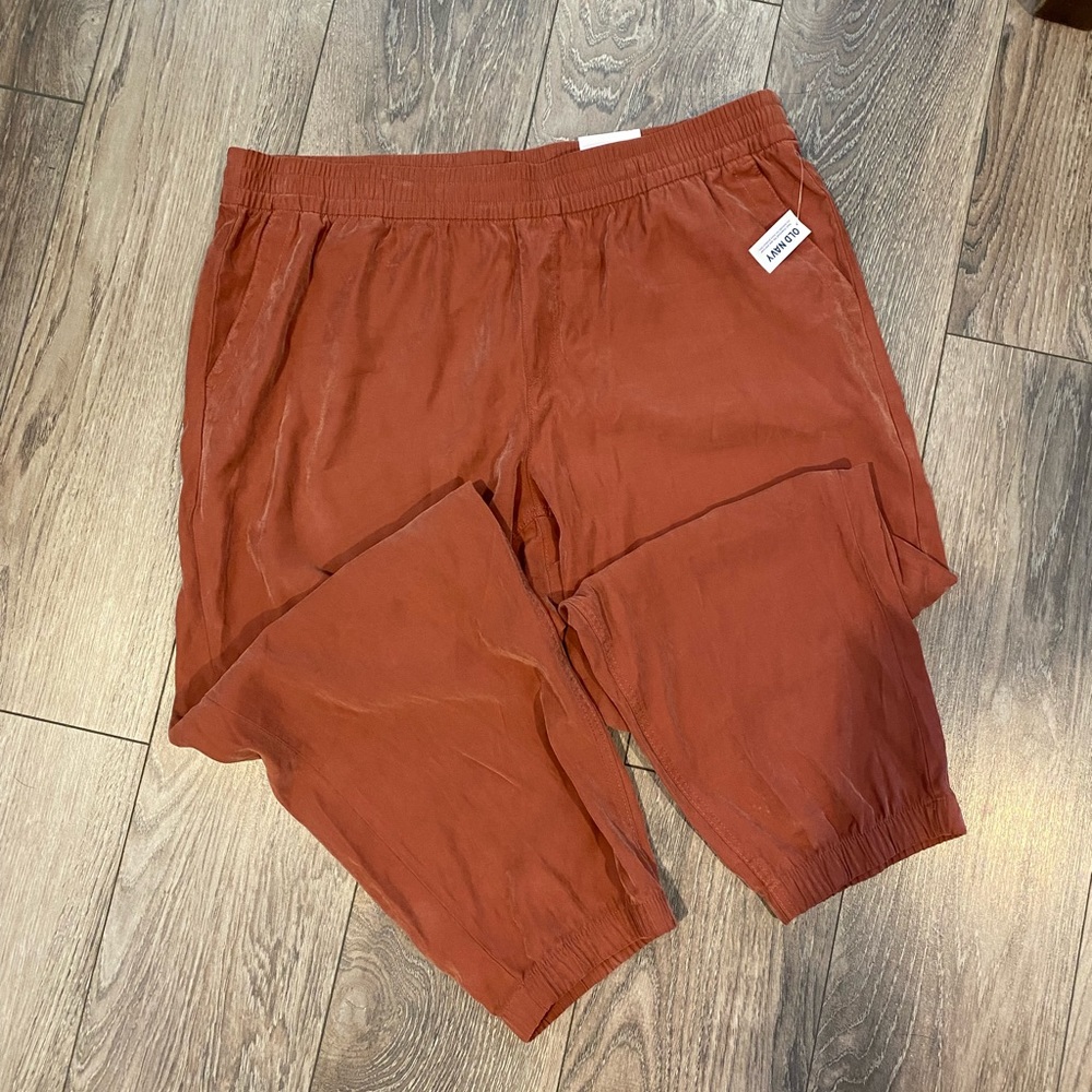 Old Navy Burnt Orange High Rise Lightweight Rayon PantS NWT 2X